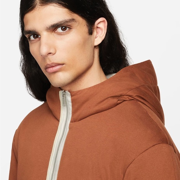 Nike Sportswear Essentials+ Therma-FIT 1/2 Zip Hooded Fleece DJ9777-204 - Picture 7 of 12